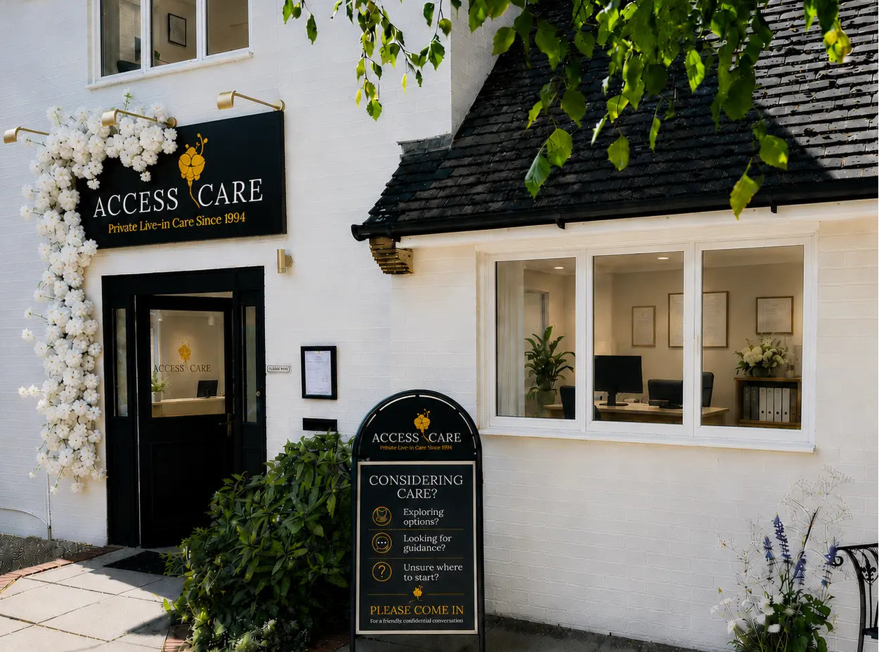Access Care Live-in Care Agency Head Office Exterior in Stockbridge, Hampshire