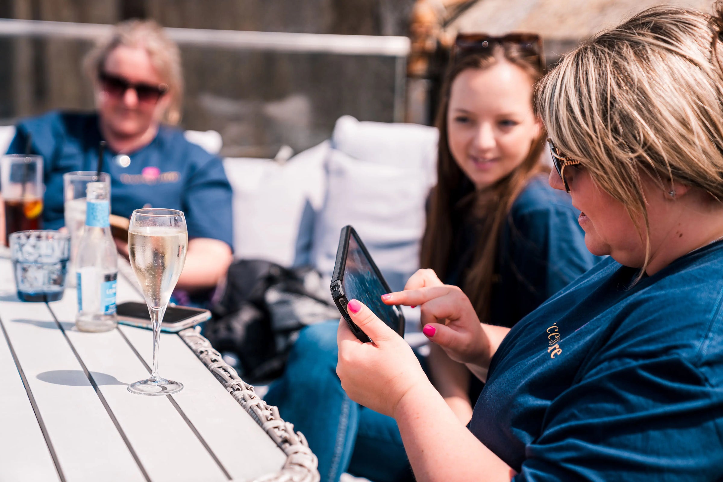 Access Care colleagues enjoying conversation during a company team day